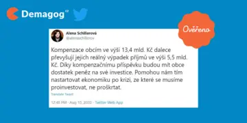 Ilustrační obrázek k Tweet - Alena Schillerová