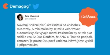 Ilustrační obrázek k Tweet - Jana Maláčová