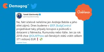 Ilustrační obrázek k Tweet - Tomáš Zdechovský